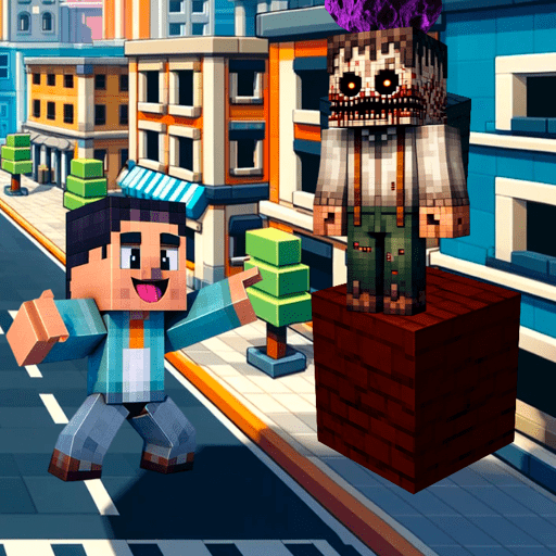 Blocks Army Craft 장애물 회피 슈팅 플레이 화면