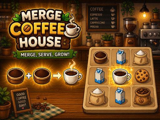 Coffe Merge House 플래시게임 – 슈게임 스타일 요리 바로하기